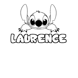 Dibujo para colorear LAURENCE - decorado Stitch