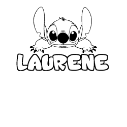 Dibujo para colorear LAURENE - decorado Stitch