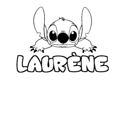 Dibujo para colorear LAUR&Egrave;NE - decorado Stitch