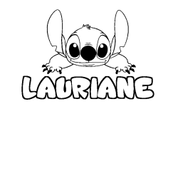 Dibujo para colorear LAURIANE - decorado Stitch