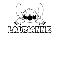 Dibujo para colorear LAURIANNE - decorado Stitch