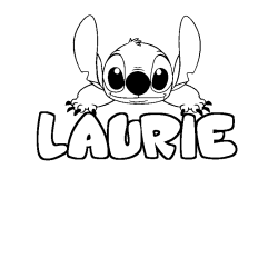 Dibujo para colorear LAURIE - decorado Stitch