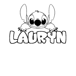 Dibujo para colorear LAURYN - decorado Stitch