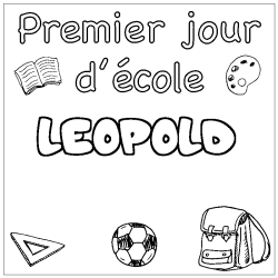 Coloración del nombre LEOPOLD - decorado primer día de escuela