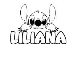 Dibujo para colorear LILIANA - decorado Stitch