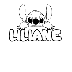 Dibujo para colorear LILIANE - decorado Stitch