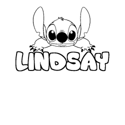 Dibujo para colorear LINDSAY - decorado Stitch