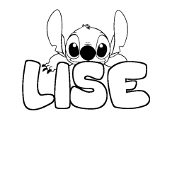 Dibujo para colorear LISE - decorado Stitch