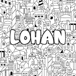 Coloración del nombre LOHAN - decorado ciudad