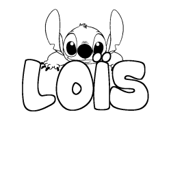 Dibujo para colorear LO&Iuml;S - decorado Stitch