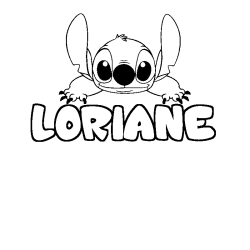 Dibujo para colorear LORIANE - decorado Stitch