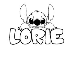 Dibujo para colorear LORIE - decorado Stitch