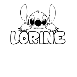 Dibujo para colorear LORINE - decorado Stitch