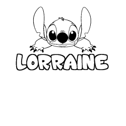 Dibujo para colorear LORRAINE - decorado Stitch