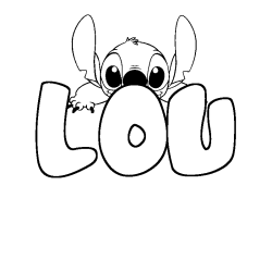 Dibujo para colorear LOU - decorado Stitch