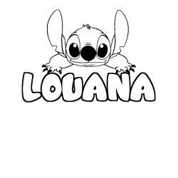 Dibujo para colorear LOUANA - decorado Stitch