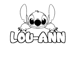 Dibujo para colorear LOU-ANN - decorado Stitch