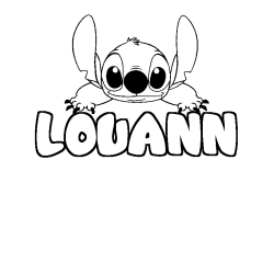 Dibujo para colorear LOUANN - decorado Stitch