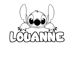 Dibujo para colorear LOUANNE - decorado Stitch