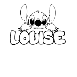 Dibujo para colorear LOUISE - decorado Stitch