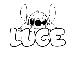 Dibujo para colorear LUCE - decorado Stitch