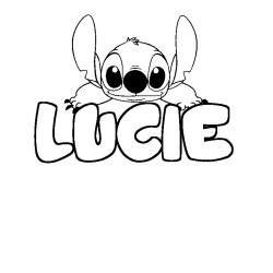 Dibujo para colorear LUCIE - decorado Stitch