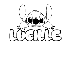 Dibujo para colorear LUCILLE - decorado Stitch