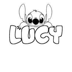 Dibujo para colorear LUCY - decorado Stitch