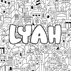 Coloración del nombre LYAH - decorado ciudad