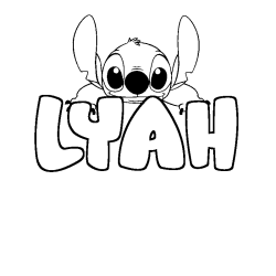 Dibujo para colorear LYAH - decorado Stitch