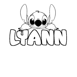 Dibujo para colorear LYANN - decorado Stitch