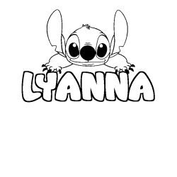 Dibujo para colorear LYANNA - decorado Stitch