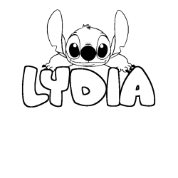 Dibujo para colorear LYDIA - decorado Stitch