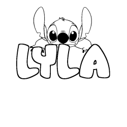 Dibujo para colorear LYLA - decorado Stitch