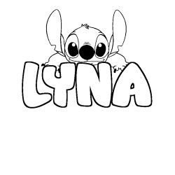 Dibujo para colorear LYNA - decorado Stitch