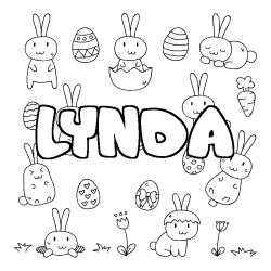 Dibujo para colorear LYNDA - decorado Pascua