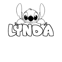 Dibujo para colorear LYNDA - decorado Stitch