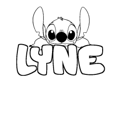 Dibujo para colorear LYNE - decorado Stitch