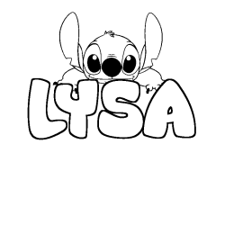 Dibujo para colorear LYSA - decorado Stitch