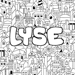 Coloración del nombre LYSE - decorado ciudad