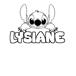 Dibujo para colorear LYSIANE - decorado Stitch