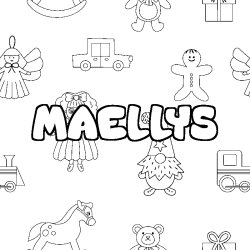 Coloración del nombre MAELLYS - decorado juguetes