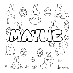 Coloración del nombre MAYLIE - decorado Pascua