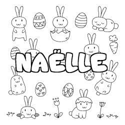 Dibujo para colorear NA&Euml;LLE - decorado Pascua