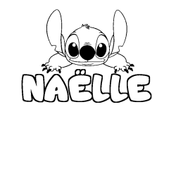 Dibujo para colorear NA&Euml;LLE - decorado Stitch