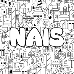 Coloración del nombre NAIS - decorado ciudad