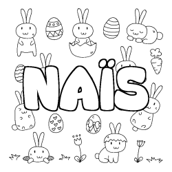 Dibujo para colorear NA&Iuml;S - decorado Pascua