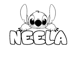 Dibujo para colorear NEELA - decorado Stitch