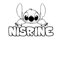 Dibujo para colorear NISRINE - decorado Stitch