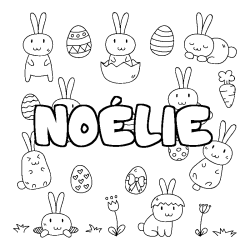 Dibujo para colorear NO&Eacute;LIE - decorado Pascua